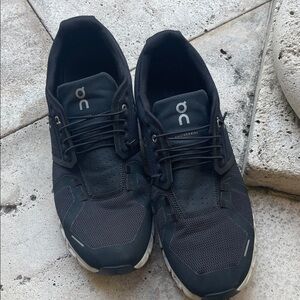 On Running Men's Black and White Sneakers